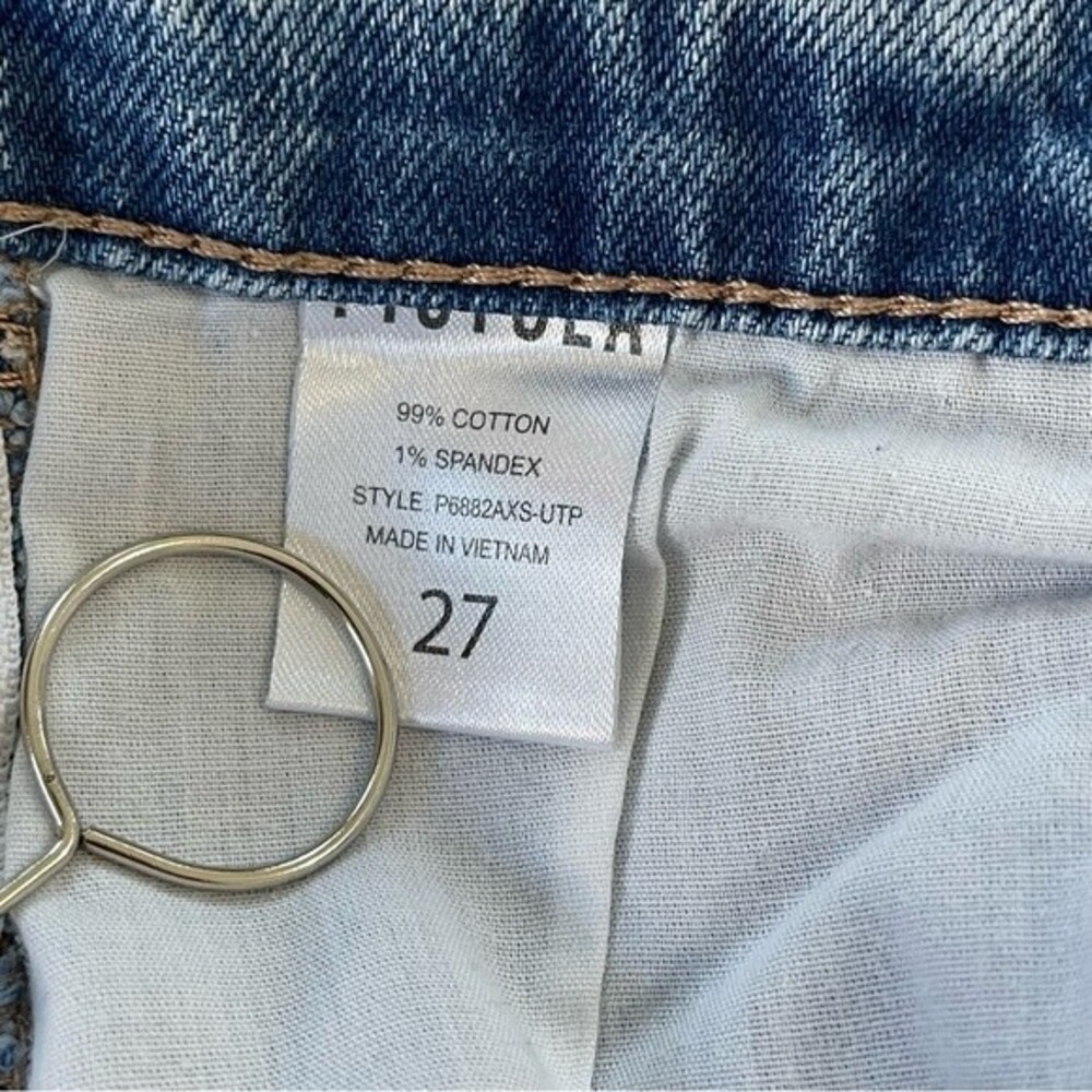 Pistola Charlie High Rise Straight Leg Side Leg Zipper‎ Utopia Jeans Size 27 - Picture 12 of 15